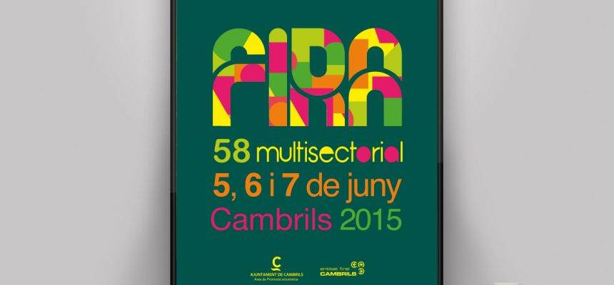 Disseny gràfic de cartell per la Fira Multisectorial de Cambrils 2015