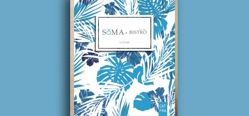 Disseny gràfic carte de Restaurant Soma&Bistro